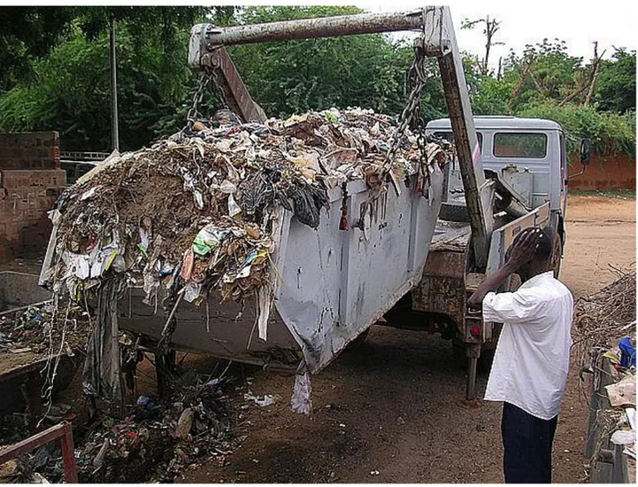 Figure 6.3    L'évacuation des déchets à Niamey (Niger)  (Tiré de Nigerdiaspora, 2008) 