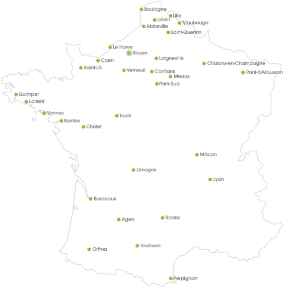 Figure 7 : Établissement de la CERP Rouen en France (20) 