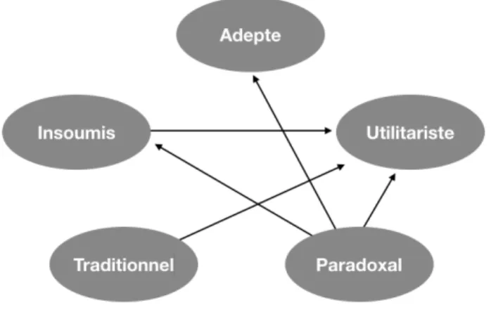 Figure 1 : Évolution possible des différents profils 