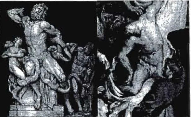 Fig.  12.  Le  Laocoon,  Petrus Paulus Rubens,  Descente de croix,  huile sur toile, (vers  1606-1607), Cathédrale d'Anvers, Paris