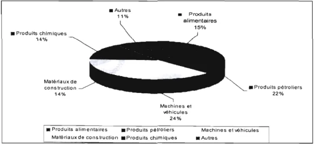 Figure 10  : Structure des importations par produits en  2007 