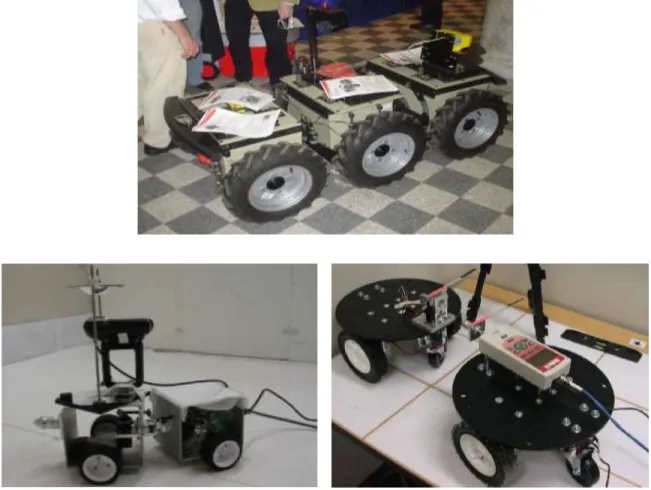 Figure 1.6: Articulated mobile robots [18, 19, 20]. 