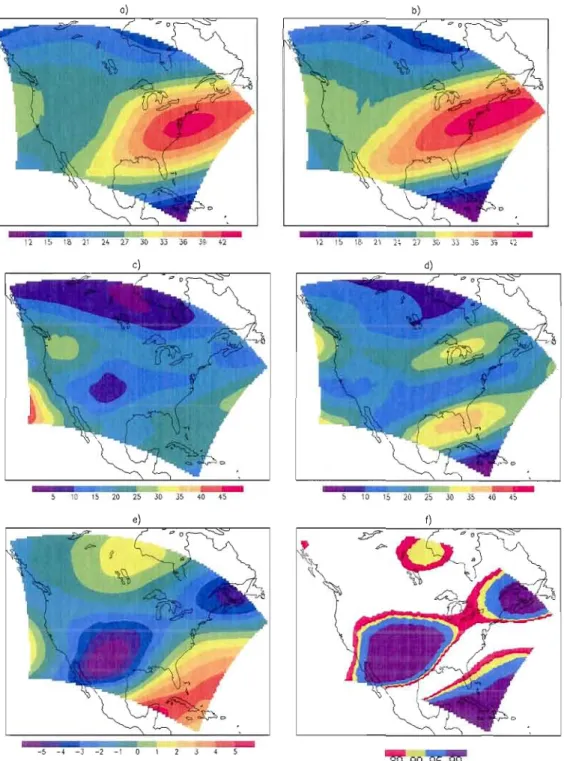 Fig. 3	  Same  as  in  figure  2,  for  250-hPa  horizontal  wind  speed  (UV)  in  units  of  mis  for  means and  (m/s)2  for variances