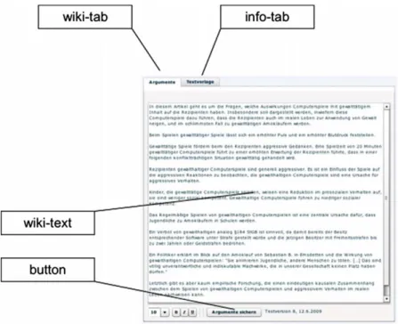 Fig. 1. Screenshot of the used writing software.