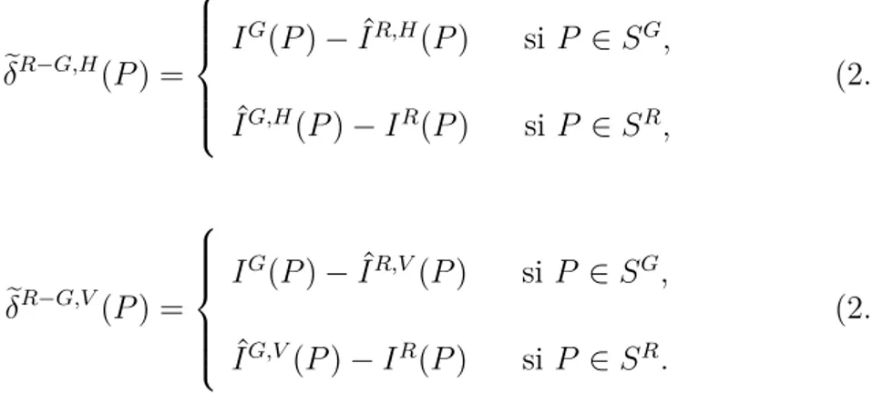 Figure 2.3 : : Cartes des différences de composantes horizontale et verticale [62].