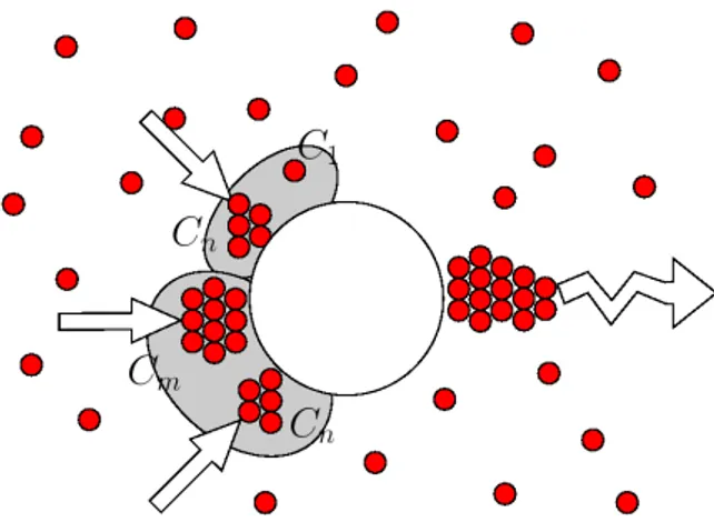 Fig. 3.5: Accroissement de taille d’un cluster par agrégation d’un monomère C 1