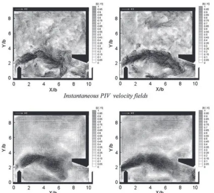 Fig. 9 POD reconstructions snapshots for B/b = 9, S 0 = 10%, Q = 23 l/s