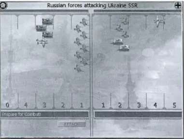 Figure 2.3  : Représentation  d'un  combat 