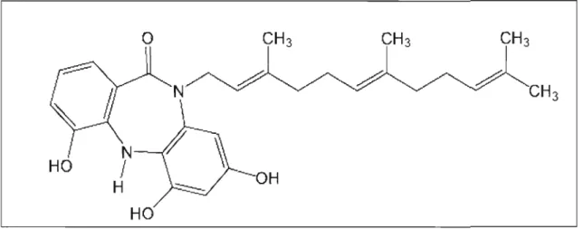 Figure 1.6  : Structure moléculaire du  TLN-4601. 