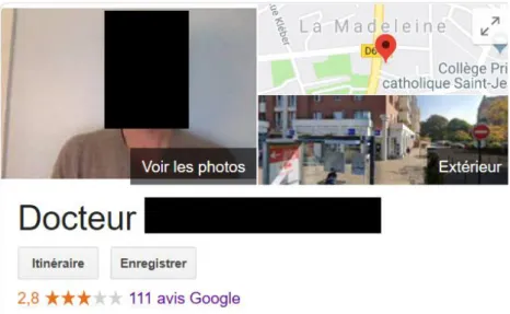 Figure 1: Fiche Google My Business