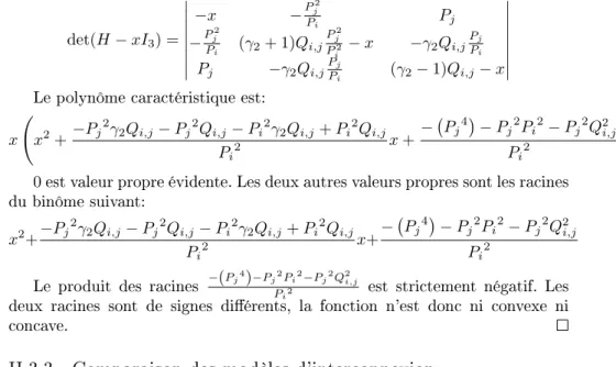 Figure II.3: Cas permis par la modélisation non linéaire mais pas par la mod- mod-élisation en variables binaires
