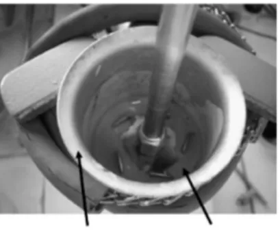 Figure 2. Experimental set-up used in the study of mechanical mixing.