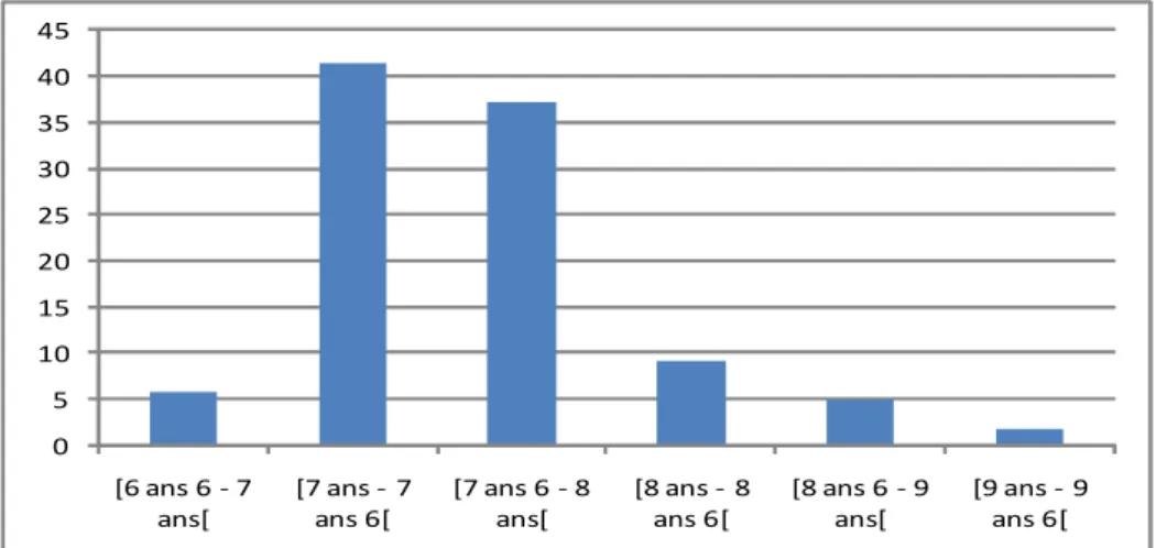 Figure 8 : répartition de la population par tranches d'âge