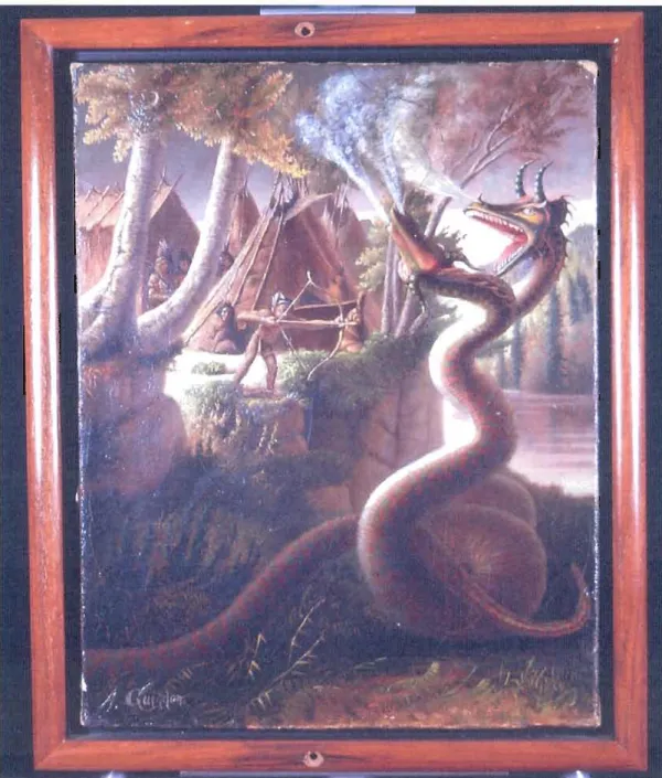 Figure  6 - Guindon,  Arthur  (1864-1923),  Le  Bicéphale  et la  flèche  enchantée,  1910­
