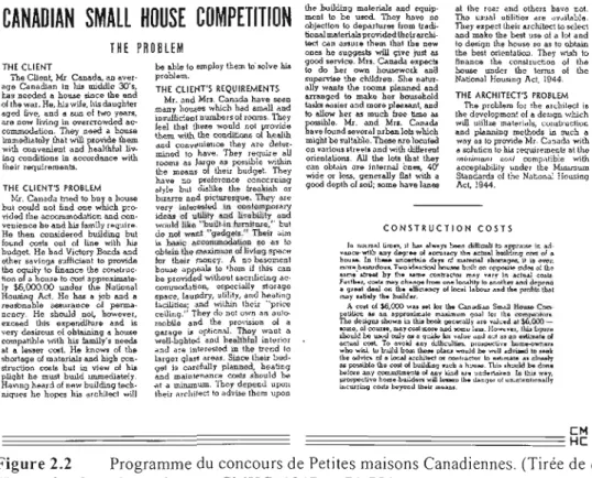 Figure 2.3  Couvertures de  HOllsin~  Design ParI  1  &amp;  2.  Ottawa:  CMHC,  1952-53