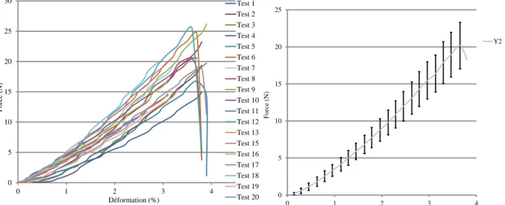 Figure 2-11: Exemple du fil Y2: irrégularité et pilosité apparente au sein de la même  bobine 