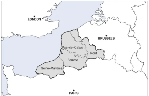 Figure 1 : Départements du registre EPIMAD 