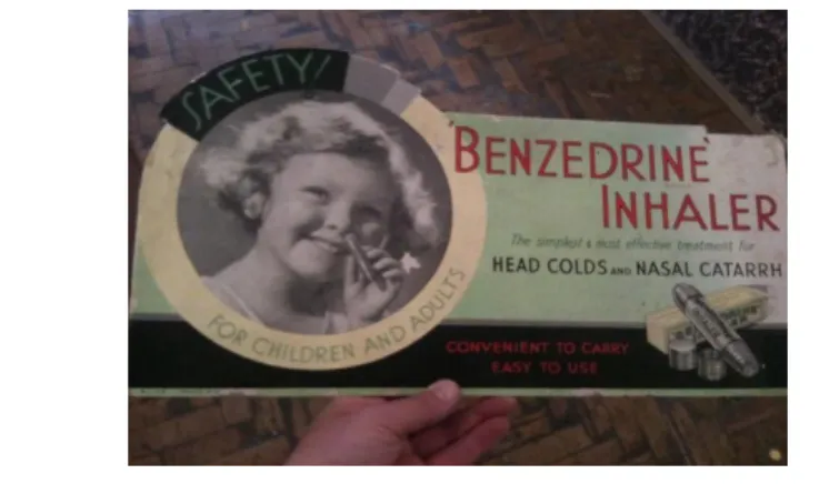 Illustration 2. Publicité pour la BENZEDRINE® commercialisée dans les années 40 comme un bronchodilatateur