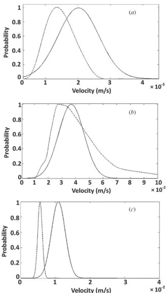 Figure 8. Fast Fourier transform of the speckle signal for silica particles: (a) without offset; (b) with a numerical filter between 1 and 10 MHz; (c) with a numerical filter between 1 and 10 MHz and zero padding processing