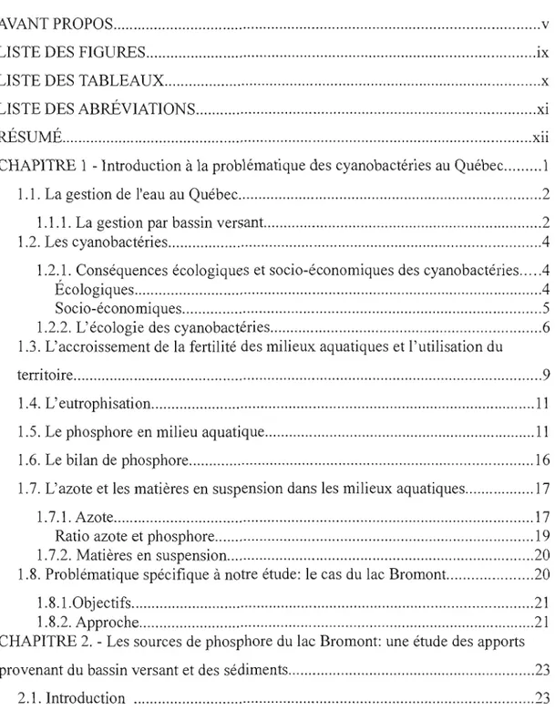 TABLE  DES  MATIÈRES 