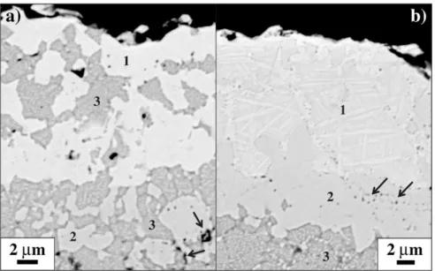 Fig. 8. From the “Plasma” NiCoCrAlYTa-Pt coating, observed in zone ‘2’ of Fig. 7: (a) [011] zone axis SAED pattern of a γ′-Ni 3 Al grain indicated by an arrow on (b), (b) TEM dark ﬁeld image highlighted with (01_