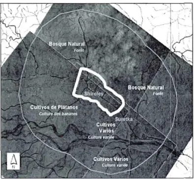 Figure 1.2  Vue aérienne  de  la  communauté de  Shiroles. 