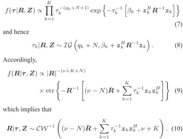 Table 1. Gibbs sampler Input: Z