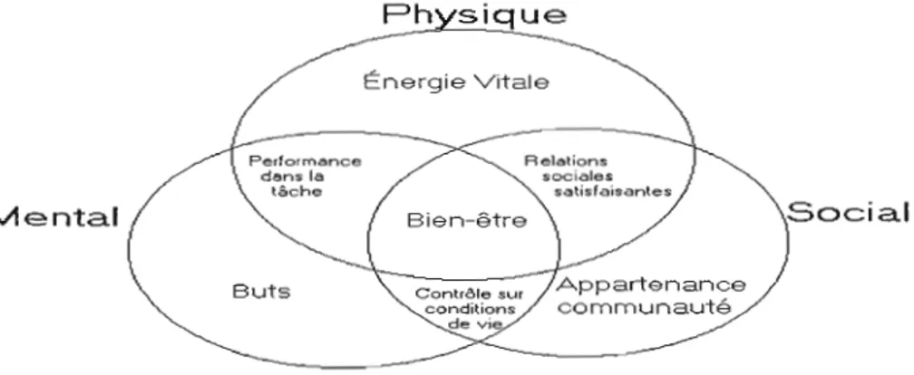 Figure 1 : Représentation conceptuelle de la santé (Labonte,  1993)14. 