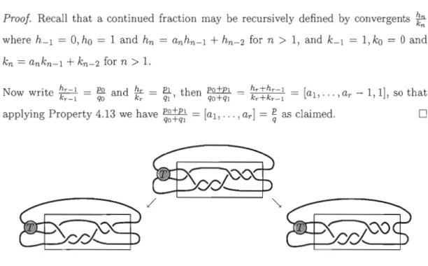 Figure  4.6  Resolving  the terminal  crossing of  T(i~)  =  T[I, 3, 3]  gives  O-resolution  with 