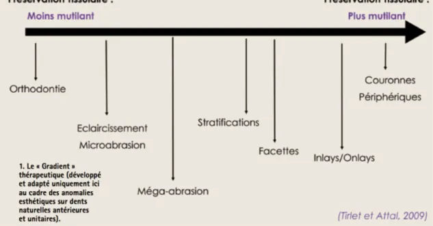 Figure  5  :  Le  gradient  thérapeutique  [9].  