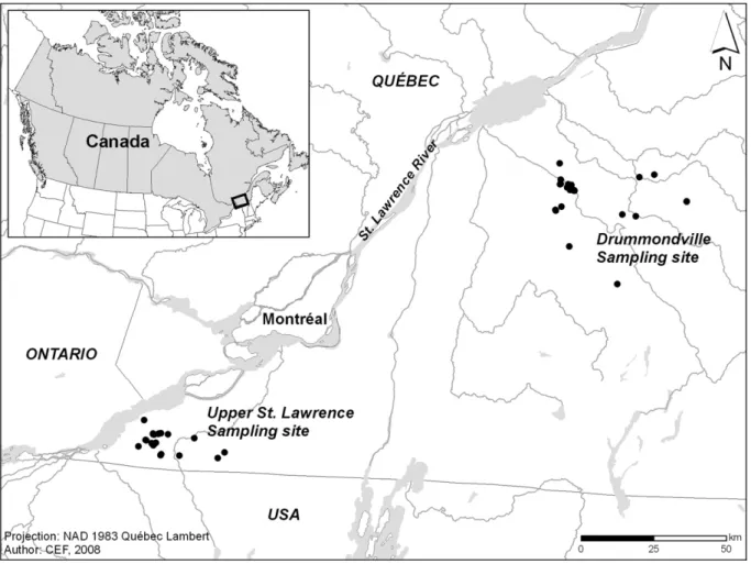 Fig. 1 – Location of the study sites.