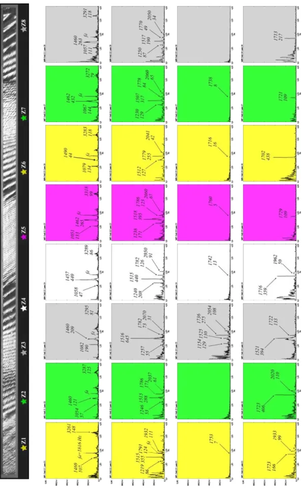 Figure 4.11: Comportement fréquentiel de la pièce (premier tiers de l’opération)