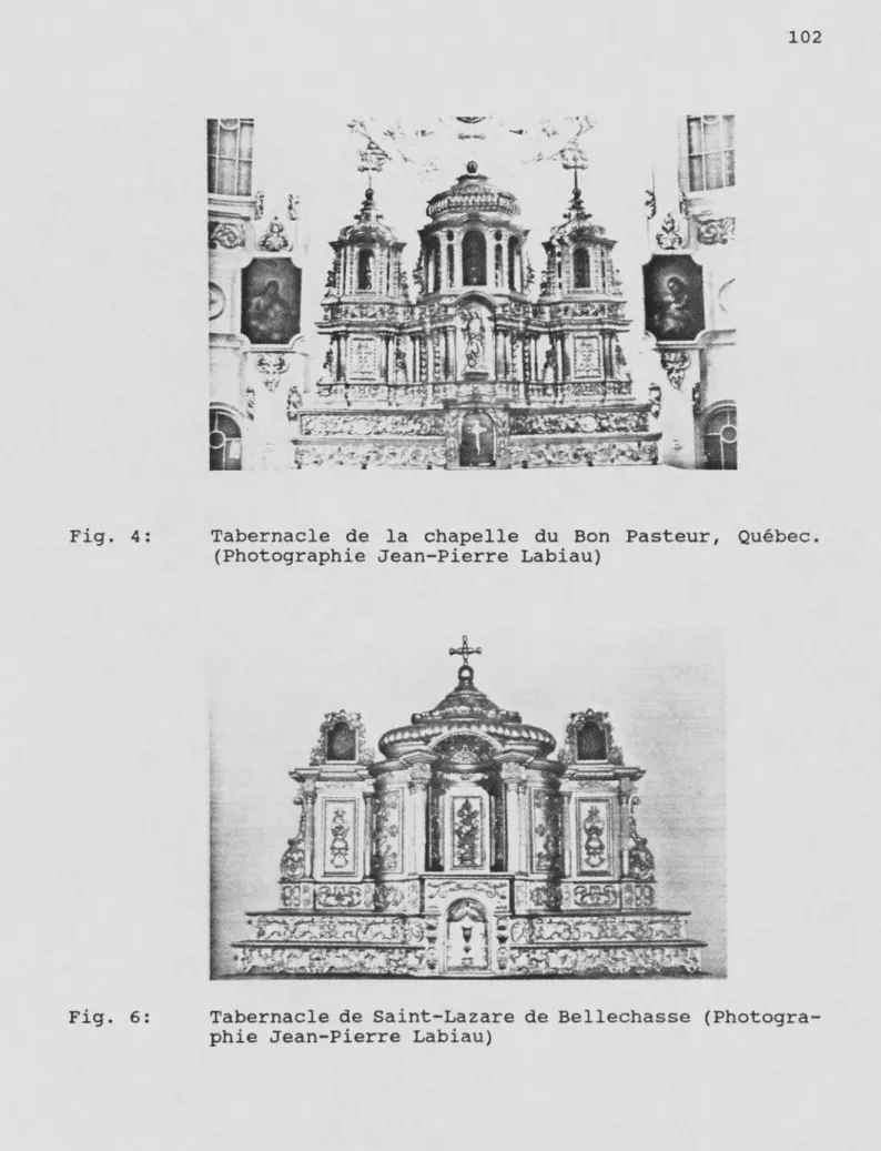 Fig. 4: Tabernacle de la chapelle du Bon Pasteur, Québec. 