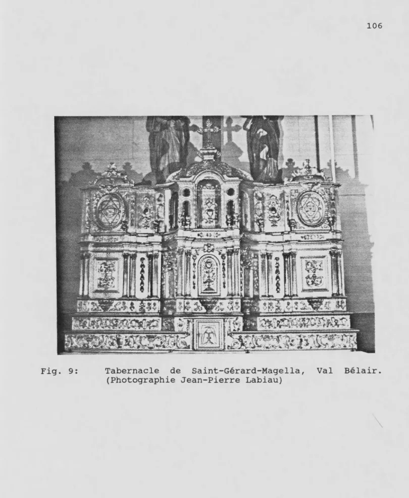 Fig. 9:  Tabernacle de Saint-Gérard-Magella, Val Bélair.