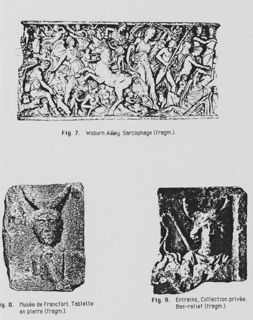 Fig  7. Woburn Abbey Sarcophage (fragm.).