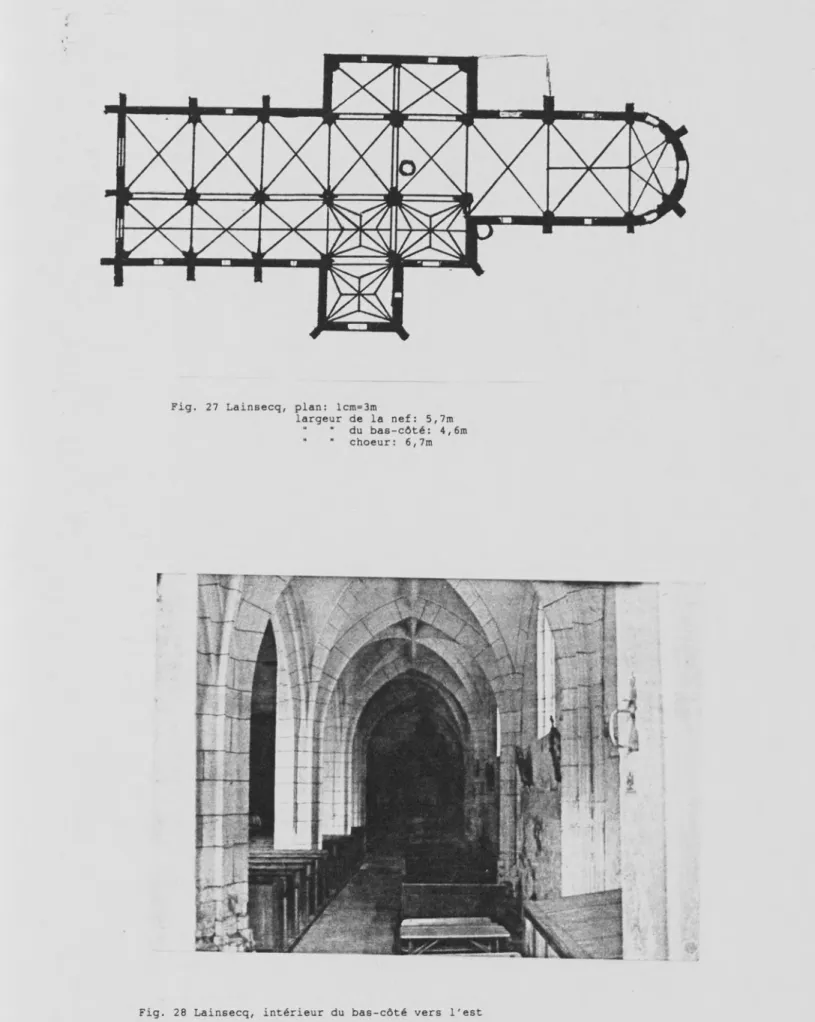 Fig. 27 Lainsecq, plan: lcm=3m