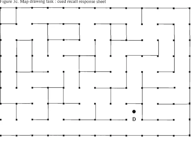 Figure 3e.  Map drawing task  : eued  reeall  response sheet 