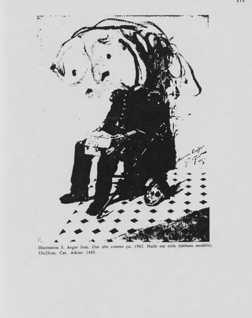 Illustration 5. Asger Jom. Une tête comme ça. 1962. Huile sur toile (tableau modifié)