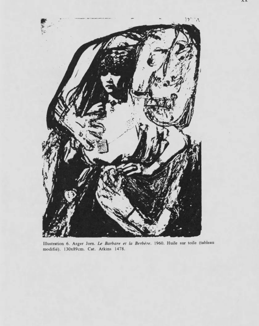 Illustration 6. Asger Jom. Le Barbare et la Berbère. 1960. Huile sur toile (tableau  modifié)