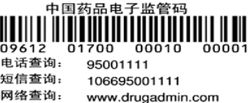 Figure 11 : Exemple de marquage de médicament en Chine 39