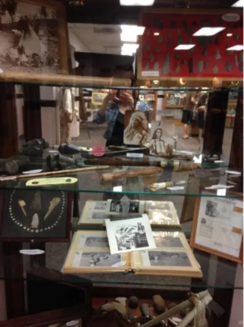 Figure 4  Big Sandy Heritage Museum's Native American display 