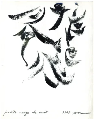 Figure 2. « petite neige de nuit », 1973. 