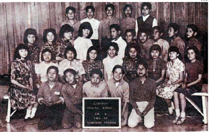 Figure 10  Photo :  Sixième  année :  Cariboo  Indian  School  (Mission  Saint-Joseph),  1965- 1965-1966
