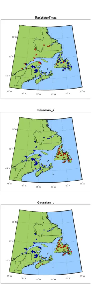 Figure 4.  Spatial distribution of the regions with HCA. 
