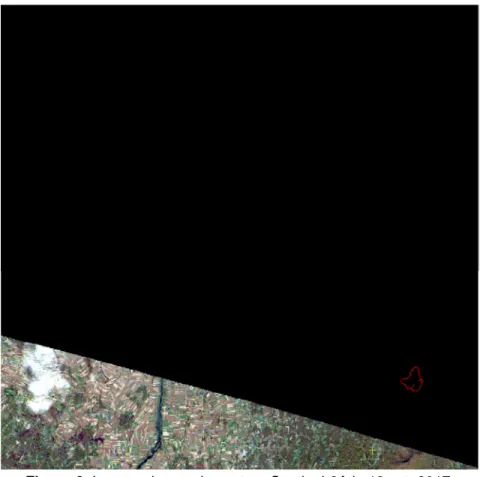 Figure 6. Image prise par le capteur Sentinel-2A le 13 oct. 2017. 