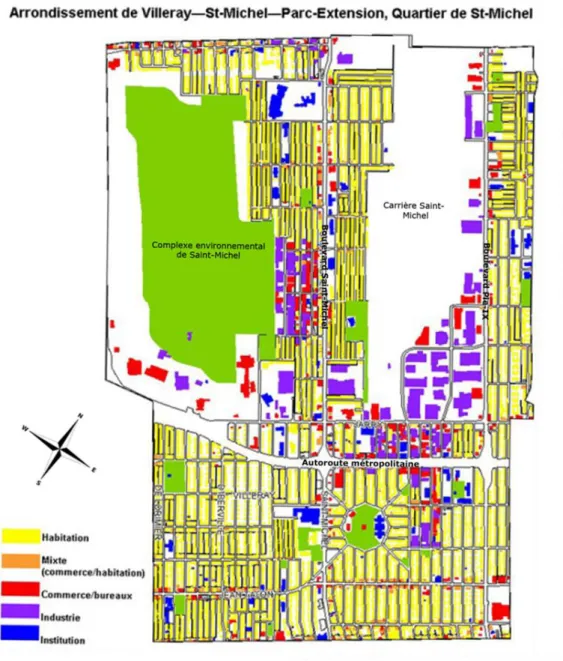 Figure 9: Land use in Saint-Michel 