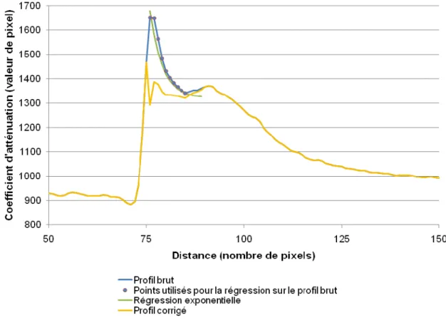 Figure 5 Illustration de la méthode développée pour la correction des artéfacts  