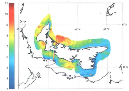 Figure  11 Composite  mean wind map for winds from NW