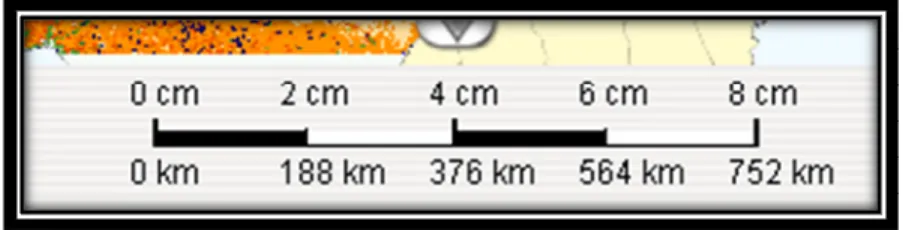 Figure 5 - Échelle de la carte principale 