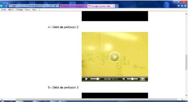 Figure 7 Page-écran représentant un exemple de calcul de vitesse de perfusion et   l’importance d’arrondir à la goutte près